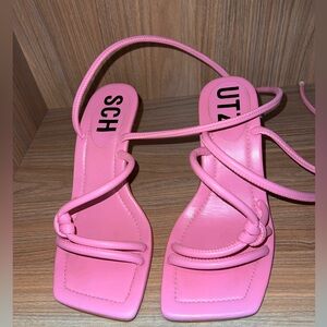 Schutz pink heels size 8.